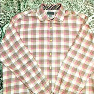 Thomas Dean Long Sleeve Button-up Shirt